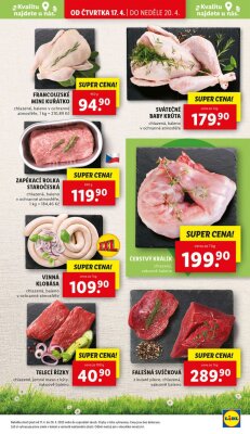 akční leták Lidl 17.4.2025-20.4.2025