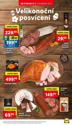 akční leták Lidl 17.4.2025-20.4.2025