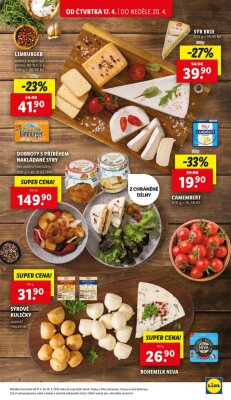akční leták Lidl 17.4.2025-20.4.2025