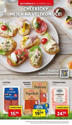 akční leták Lidl 17.4.2025-20.4.2025