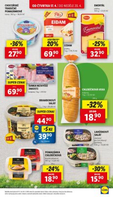 akční leták Lidl 17.4.2025-20.4.2025