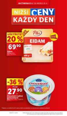 akční leták Lidl 17.4.2025-20.4.2025