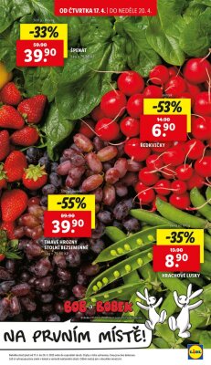 akční leták Lidl 17.4.2025-20.4.2025