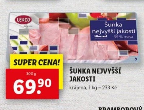 Šunka nejvyšší jakosti
