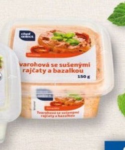 Tvarohová pomazánka se sušenými rajčaty a bazalkou