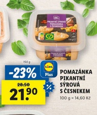 Pomazánka pikantní sýrová s česnekem