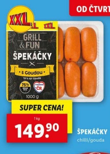 Grill & Fun Špekáčky s Goudou