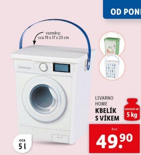 Kbelík s víkem Livarno Home