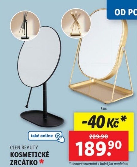 Kosmetické zrcátko Beauty Cien