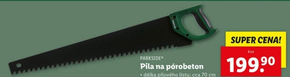 Pila na pórobeton Parkside