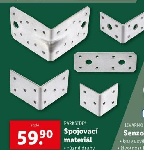 Spojovací plechy a úhelníky Parkside