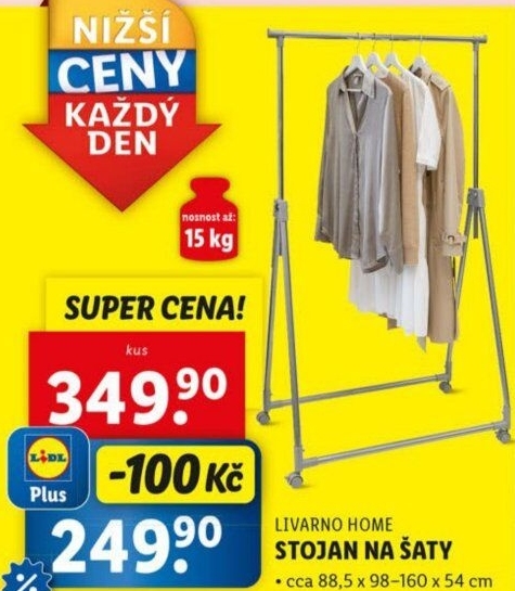 Stojan na šaty Livarno Home