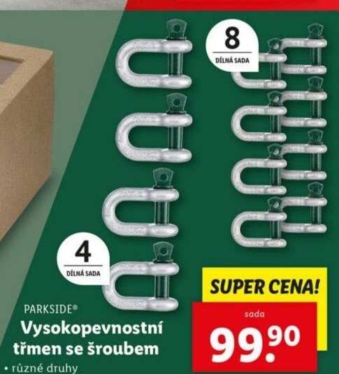 Vysokopevnostní třmen se šroubem Parkside