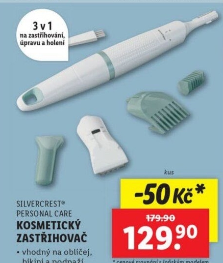 Zastřihovač kosmetický 3V1 SilverCrest