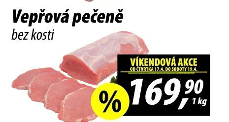 Vepřová pečeně bez kosti