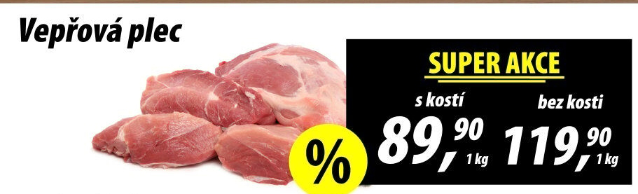 Vepřová plec s kostí