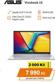 Notebook Asus Vivobook X1504VA-NJ908W