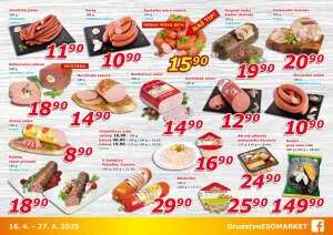 akční leták ESO MARKET 16.4.2025-27.4.2025