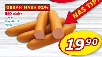 Párky Eso Uzenářství Vávra