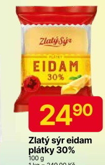 Sýr Eidam 30% Zlatý sýr Milkpol