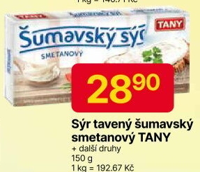 Sýr tavený Šumavský Tany