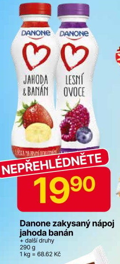 Zakysaný nápoj Danone