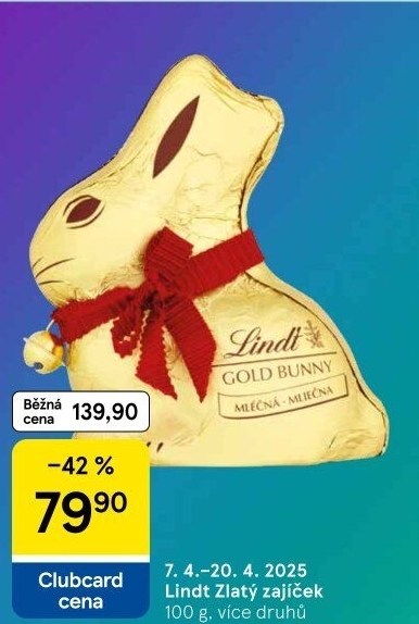 Čokoládový zajíc Lindt