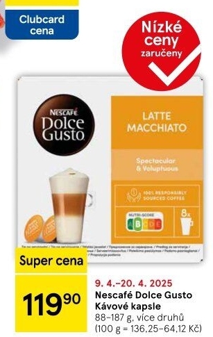 Kapsle Dolce Gusto Nescafé
