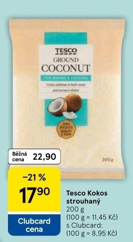 Kokos strouhaný Tesco