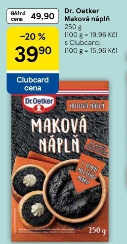 Náplň Dr. Oetker