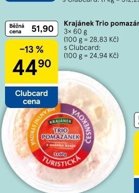 Pomazánky Trio Krajánek