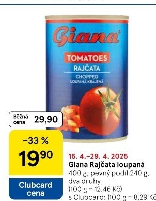 Rajčata loupaná Giana