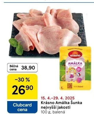 Šunka Amálka nejvyšší jakosti Krásno