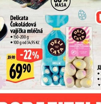 Delicata Čokoládová vajíčka mléčná