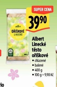 Albert Linecké těsto oříškové