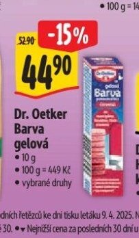 Dr. Oetker Barva gelová