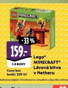 Lego Minecraft Lávová bitva v Netheru