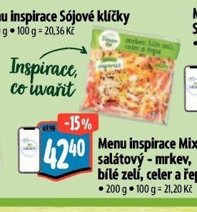 Menu inspirace Mix salátový - mrkev, bílé zelí, celer a řepa