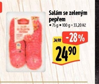 Salám se zeleným pepřem