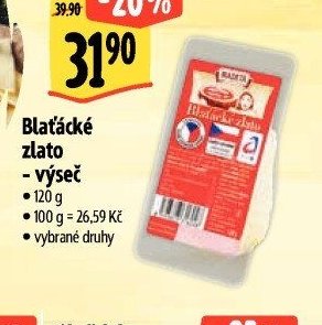 Blaťácké zlato - výseč