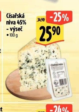 Císařská niva 45% - výseč