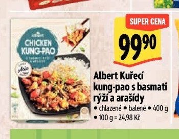 Albert Kuřecí kung-pao s basmati rýží a arašídy