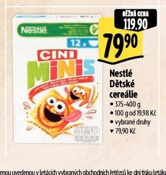 Nestlé Dětské cereálie