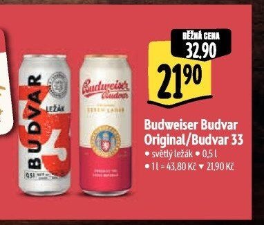 Budweiser Budvar Original/Budvar 33