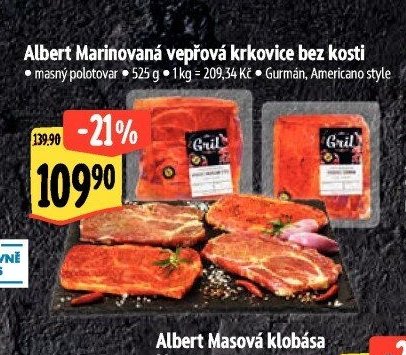 Albert Marinovaná vepřová krkovice bez kosti
