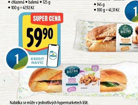 Šťavnatá bageta s trhaným vepřovým a špenátem