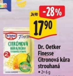 Citronová kůra Finesse Dr. Oetker