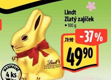 Čokoládový zajíc Lindt