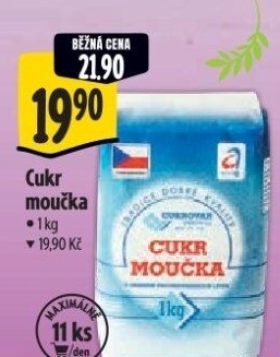 Cukr moučka Cukrovar Vrbátky