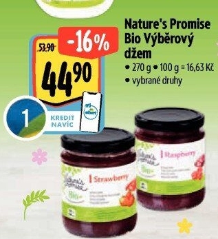 Džem výběrový bio Nature'